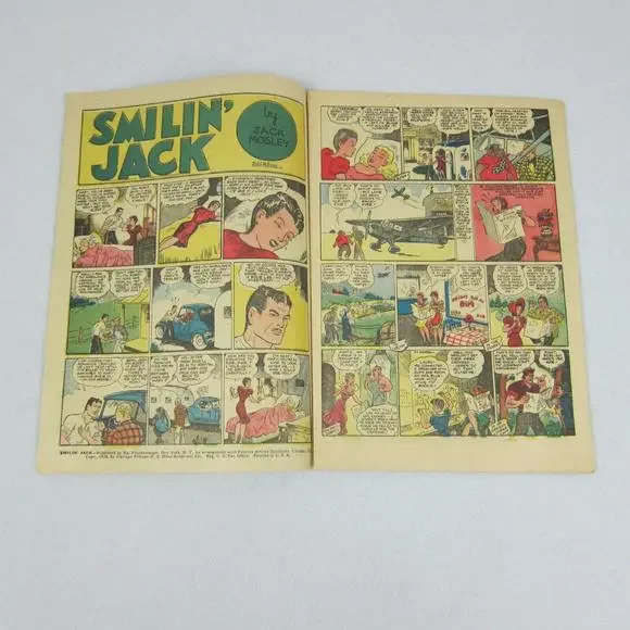 Vintage 1938 Smilin Jack Comic Book Chicago Tribune Popped Wheat Promo - Picture 2 of 12